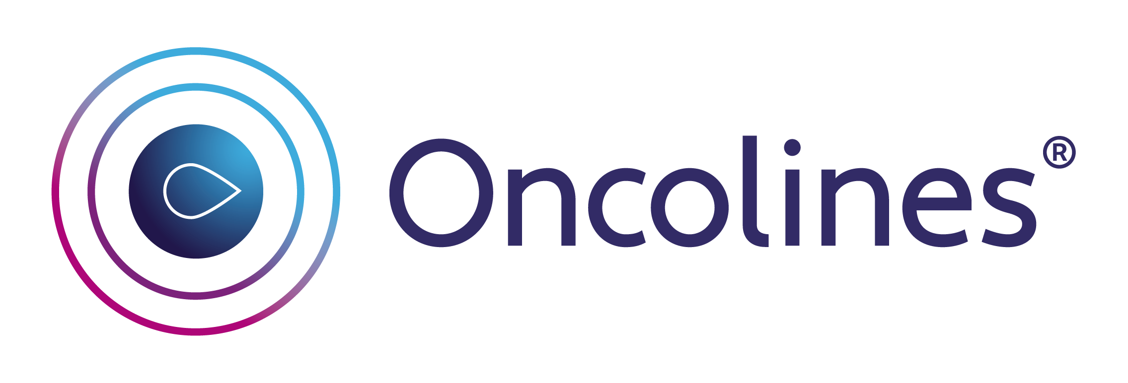 Logo Oncolines - text blue